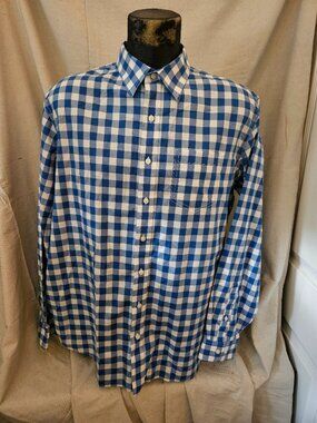 Men's Long Sleeve Button Up Cotton Shirt from LL Bean Size Large Tall